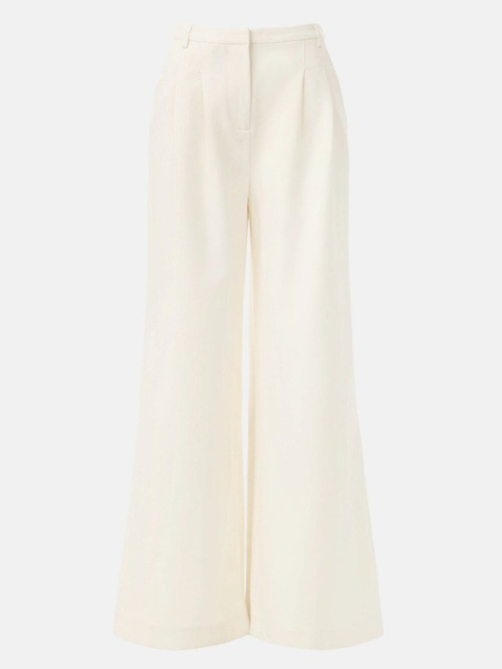 French Connection Wide-Leg Pants in Light Cream